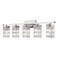 Z-Lite Archer 5 Light Vanity, Polished Nickel & Clear 344-5V-PN - alternate 1